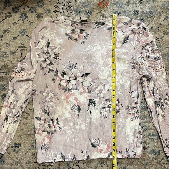 American Rag Floral Peasant Style Blouse - Picture 8 of 15